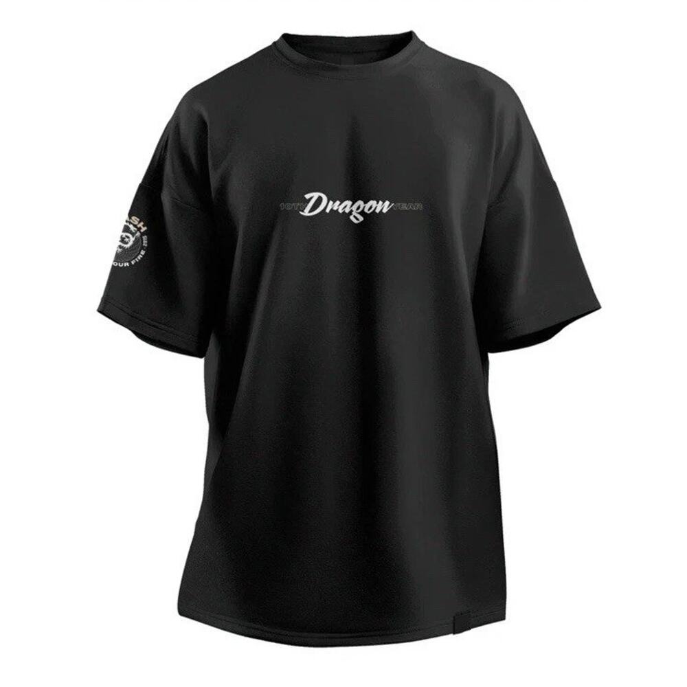 Dragon Pharma XL Black Graphic Crew T-Shirt Gym Fitness Tee
